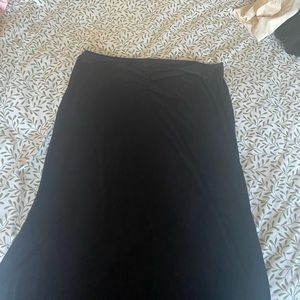 Lettuce hem mermaid maxi skirt